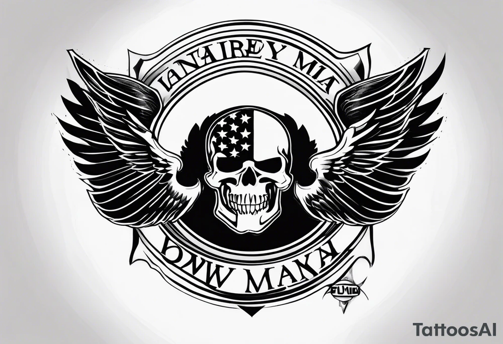 harley davidson pow mia memorial tattoo for my grandpa tattoo idea