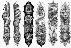 men’s arm sleeve tattoo idea