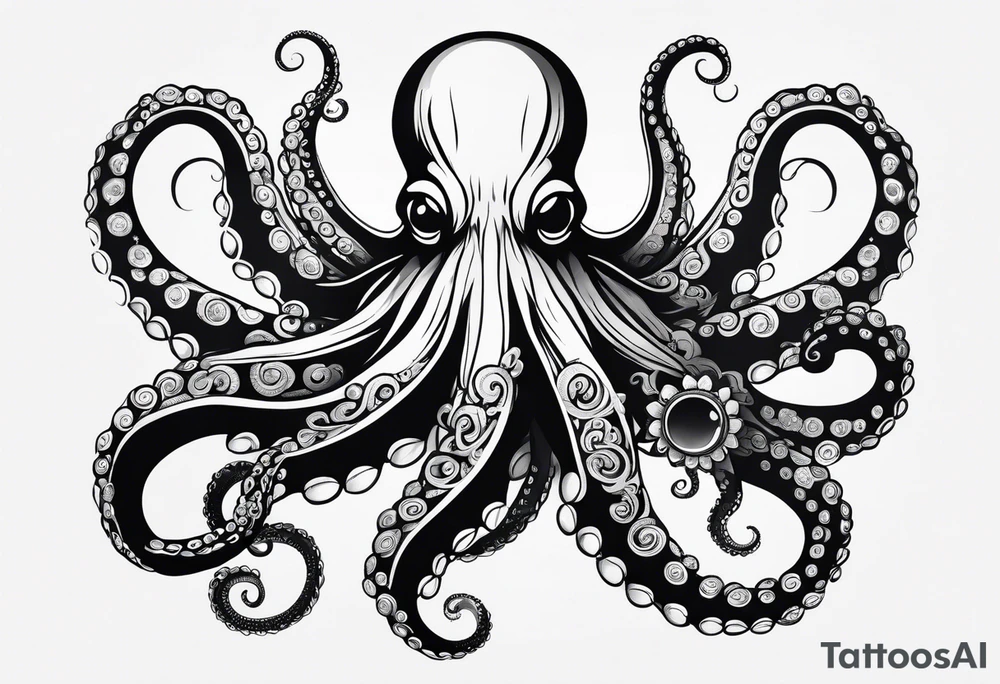 Electric octopus tattoo idea