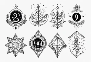 December birth month tattoo idea