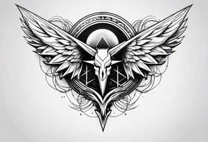 the symbol of Lucifer ,simple tattoo idea