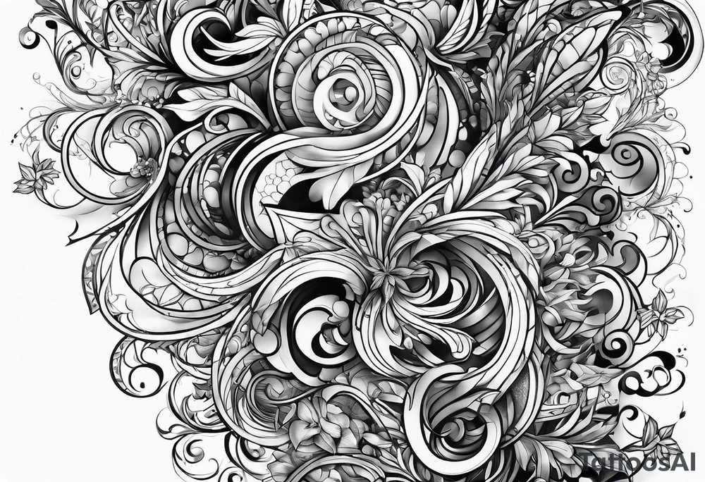Overlapping Letters - ACCGH tattoo idea
