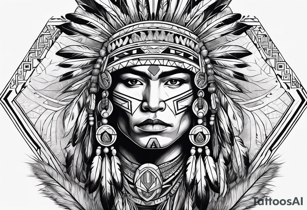 Fighting addiction native American serene prosperity tattoo idea Fighting addiction native American serene prosperity tattoo idea
