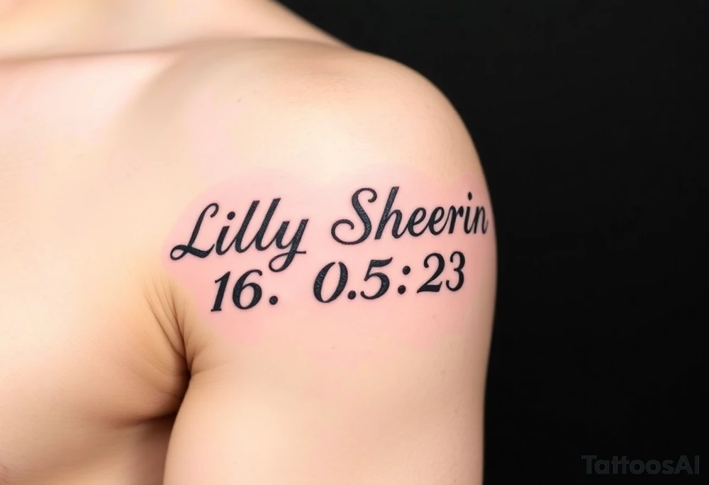 Lilly Sheerin 16.05.23 tattoo idea