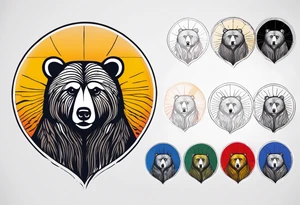 strength, small, nuanced, bear, elegant, armenian, sun, lenghty tattoo idea