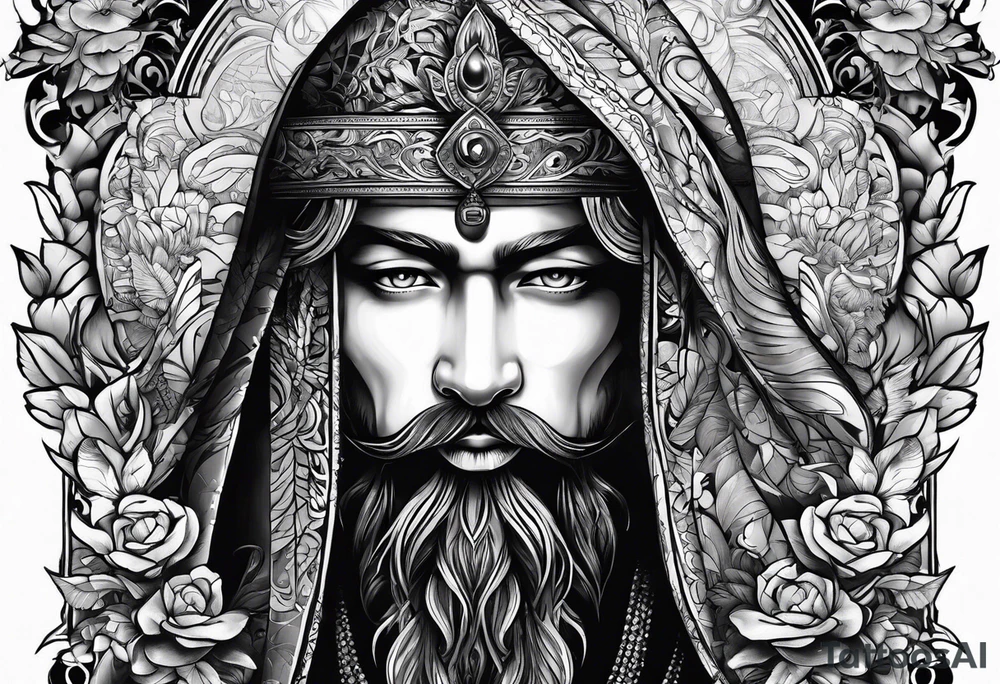 Ein Mann mit umhang tattoo idea