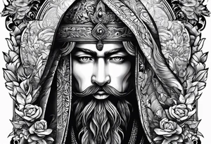 Ein Mann mit umhang tattoo idea