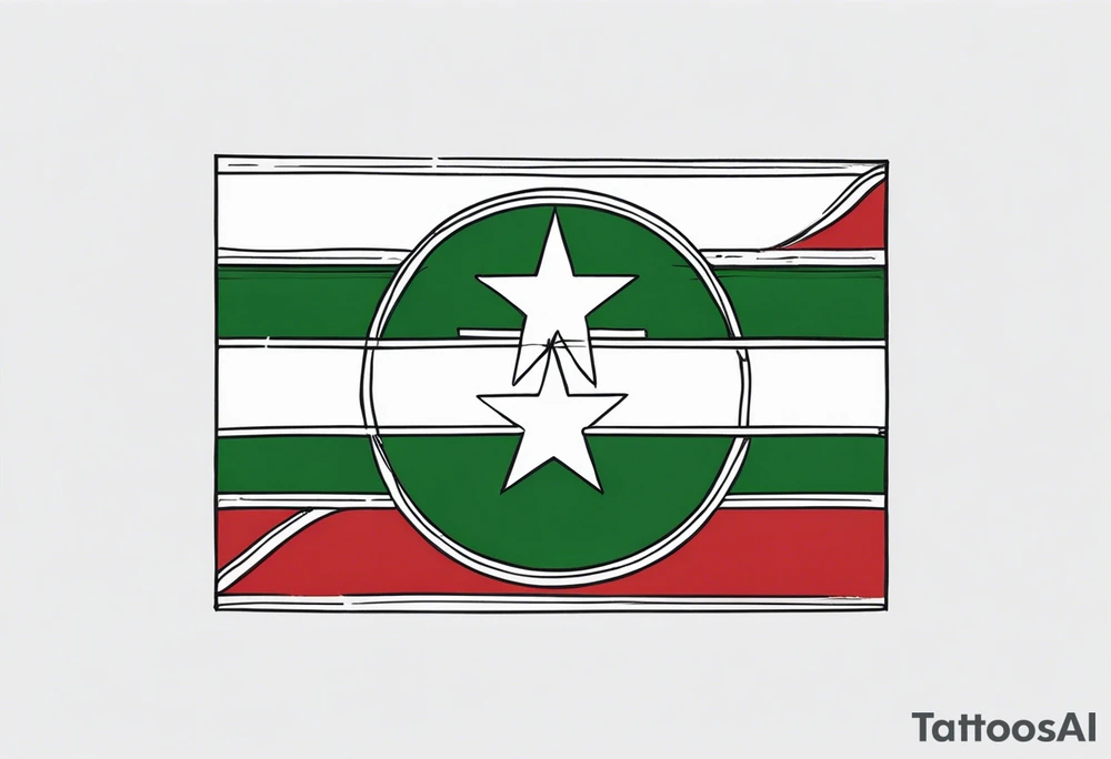 Georgia Republic Flag tattoo idea