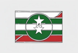 Georgia Republic Flag tattoo idea