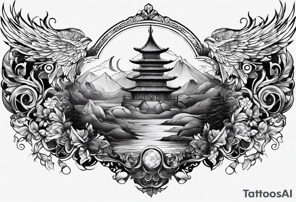 full arm sleeve tattoo idea