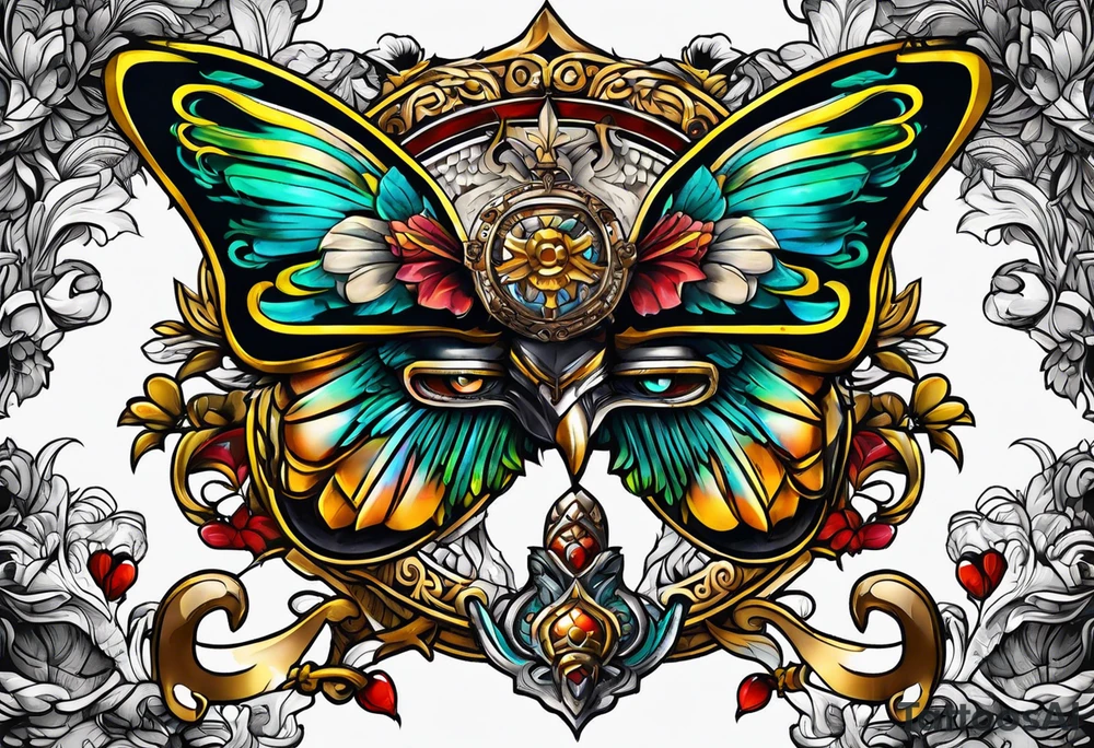 something that represents wisdom  and something that represents discipline and ambitions. tattoo idea