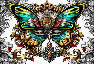 something that represents wisdom  and something that represents discipline and ambitions. tattoo idea