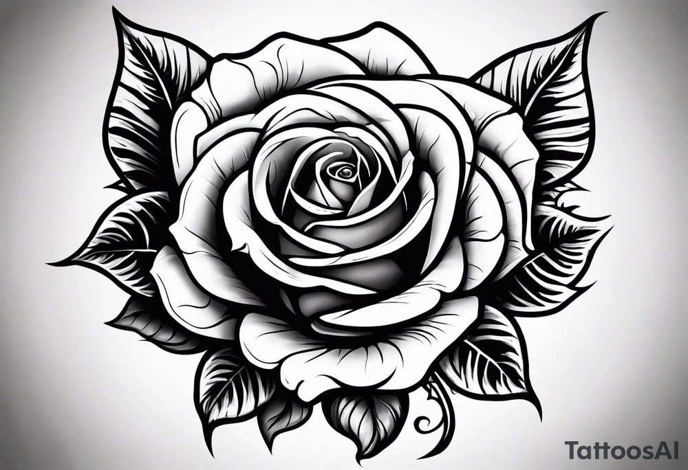 A rose tattoo on the right hand with names engraved in the petals and to finish skeleton bone fingers tattoo idea