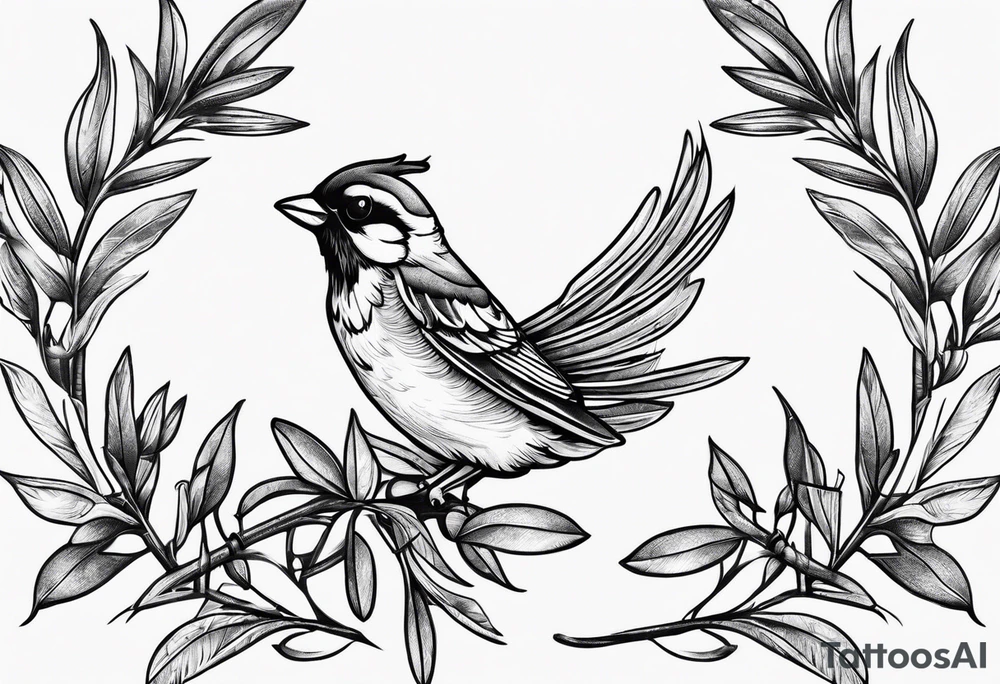 Olive branch tattoo idea