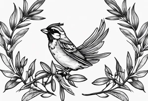 Olive branch tattoo idea