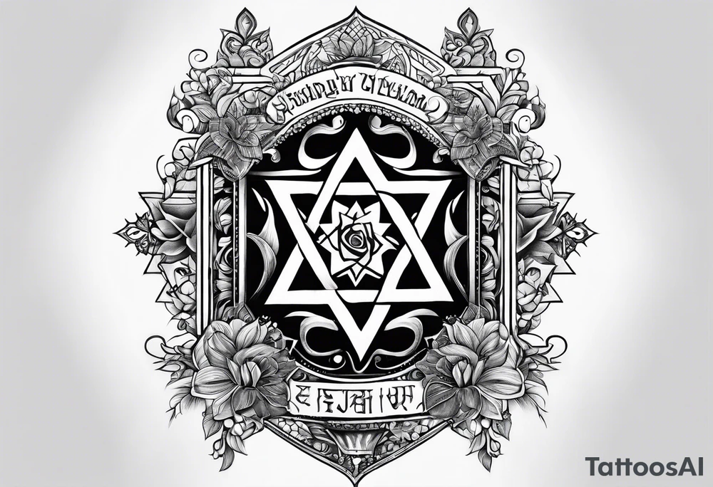 tattoo to signify jewish family tattoo idea