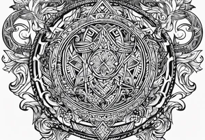 simple norse tattoo for index finger and thumb tattoo idea