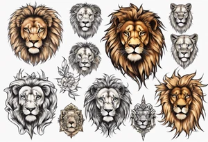 a lion tattoo idea