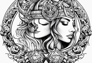 Mother son taurus tattoo idea