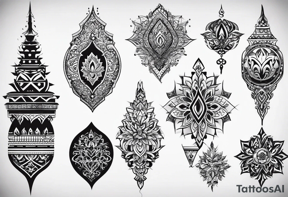 need a shape of a spike and inside it write (ستملأ الوادي سنابل…
) tattoo idea