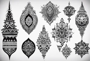 need a shape of a spike and inside it write (ستملأ الوادي سنابل…
) tattoo idea