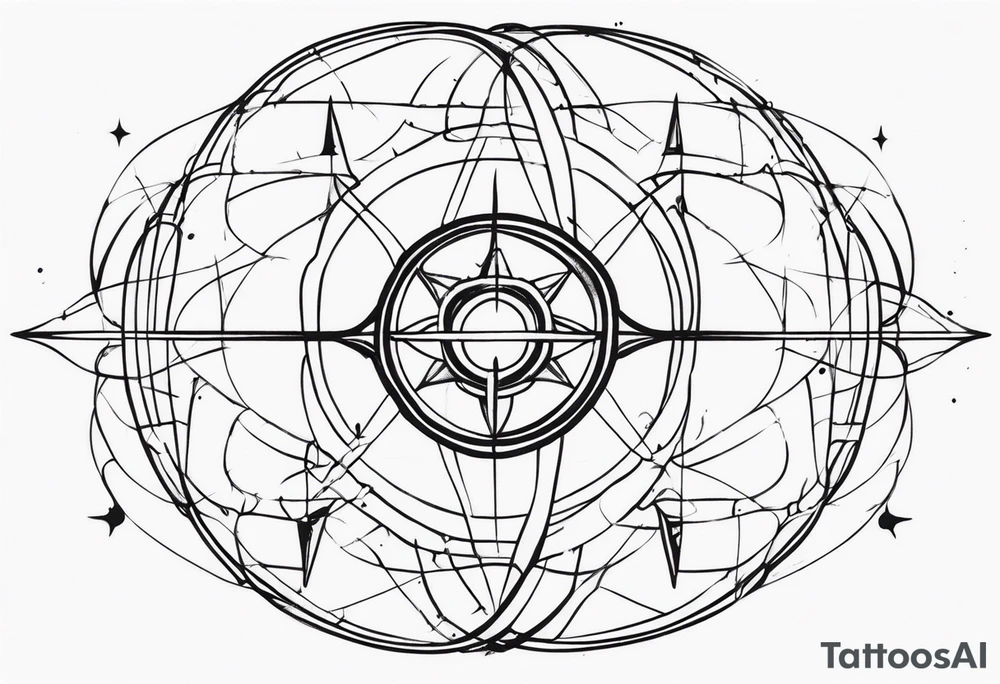 Quantum entanglement tattoo idea