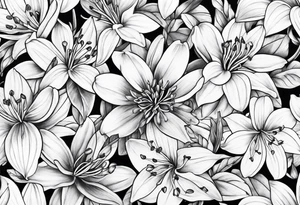 Small Honeysuckle tattoo idea