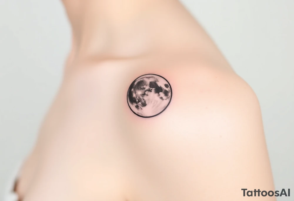 The moon tattoo idea