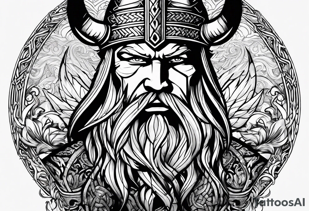 Vikings in the drakar. tattoo idea