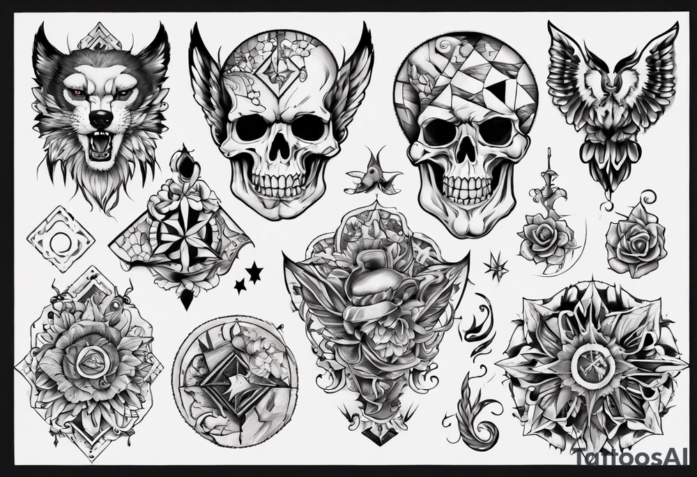 Patchwork Tattoo tattoo idea