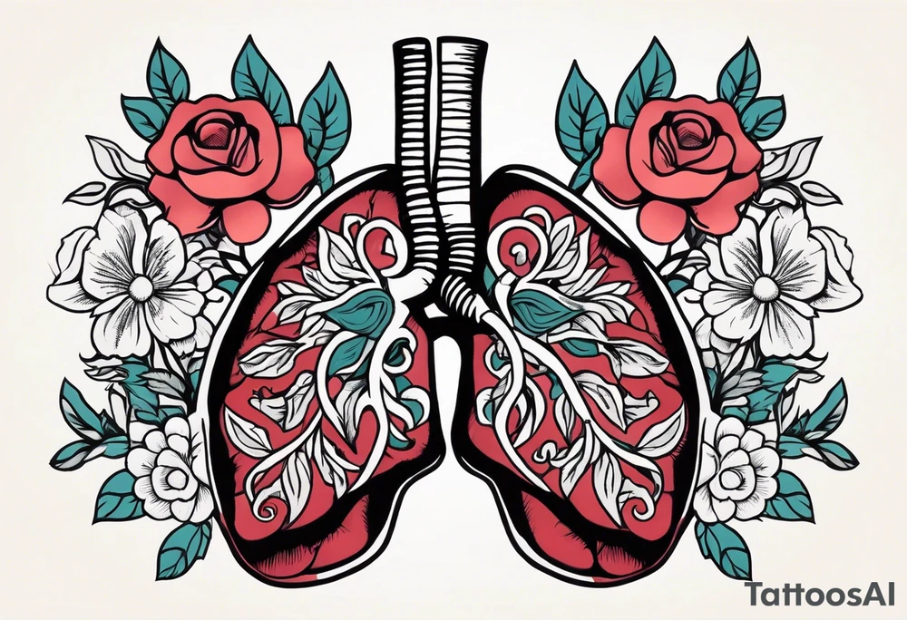 human lungs

old school vintage simple traditional design surrounded by vintage flowers


bold color simple tattoo idea