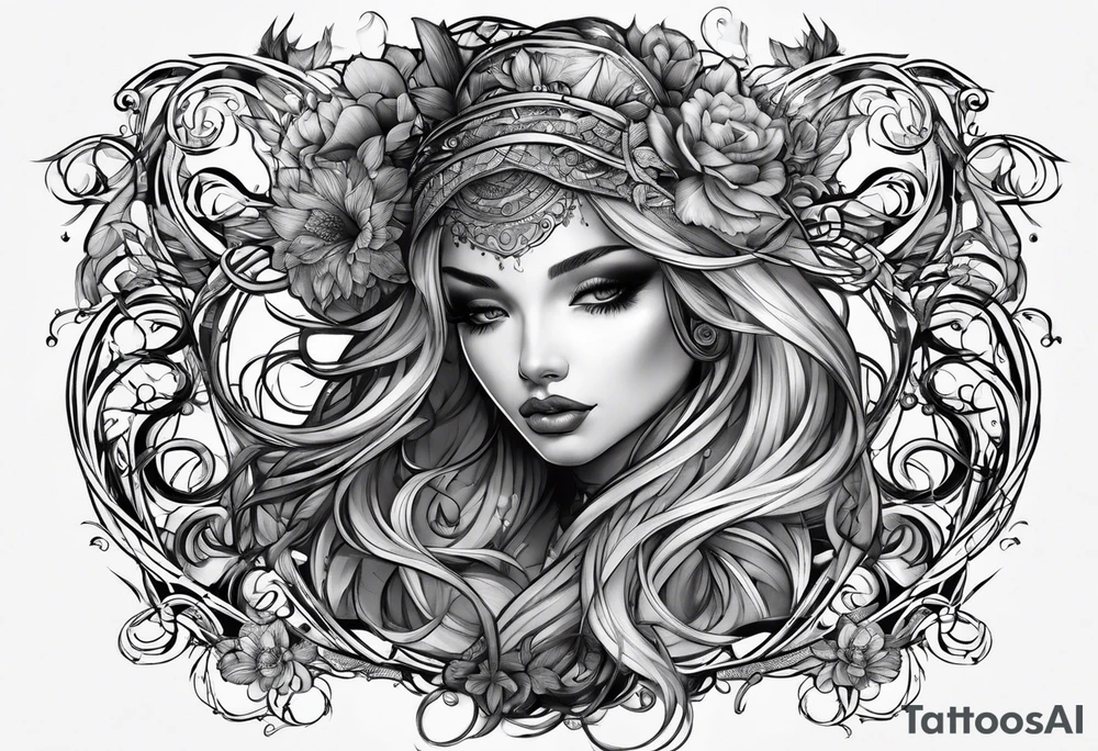 Intertwined M S tattoo idea