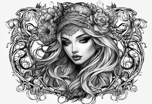 Intertwined M S tattoo idea
