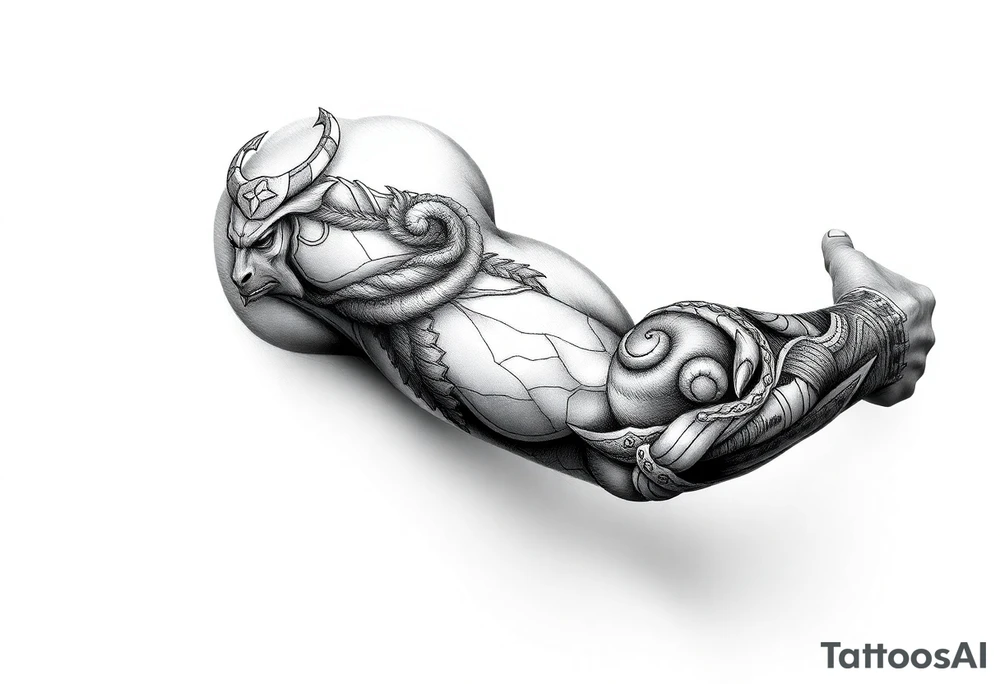 Nordic viking tattoo idea