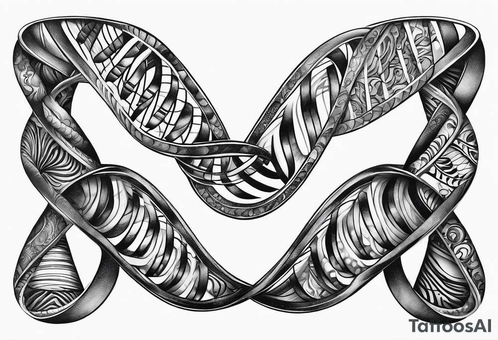 DNA strand tattoo idea