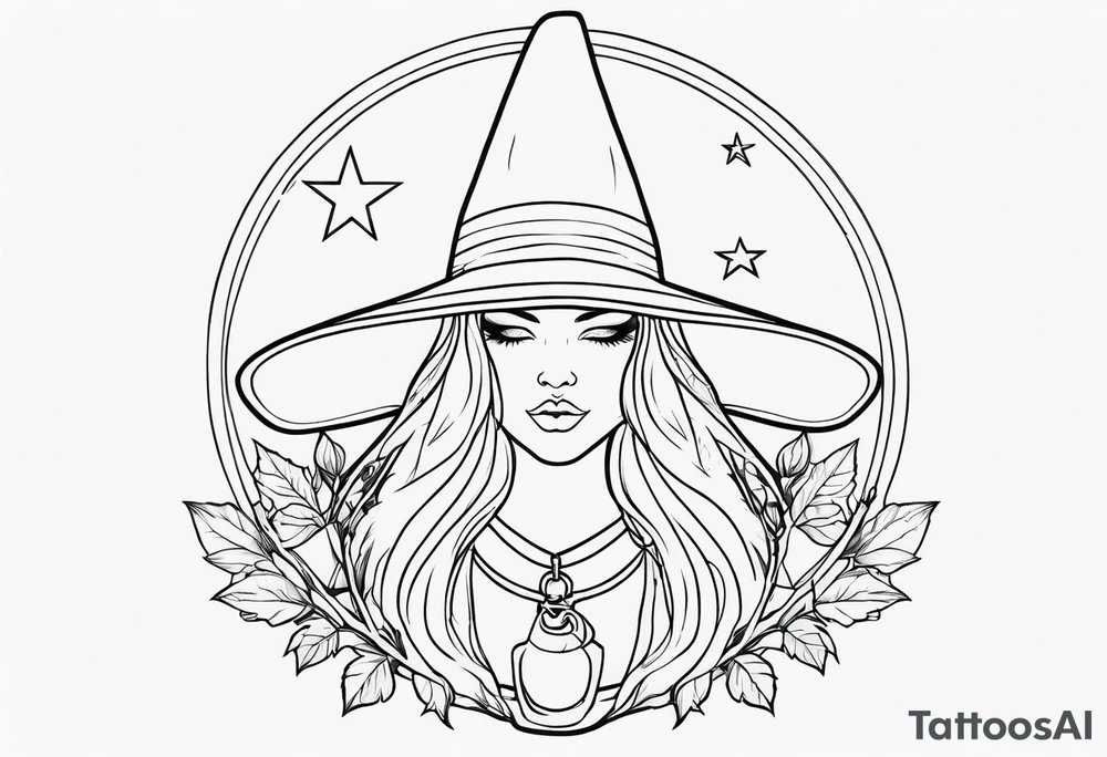 Witch tattoo idea