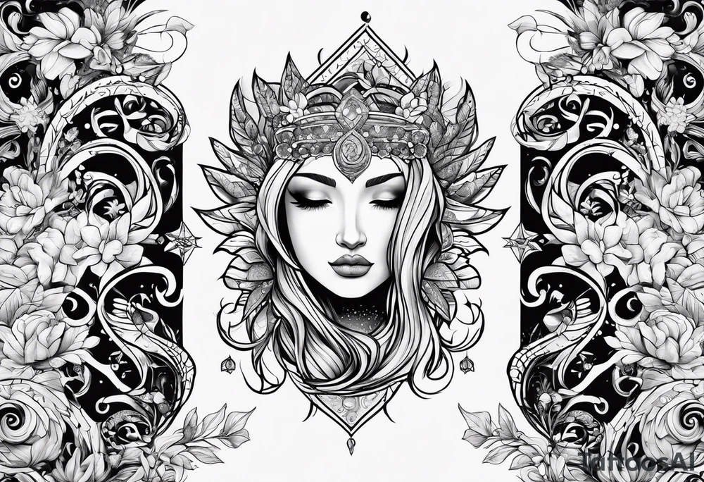 virgo zodiac tattoo idea