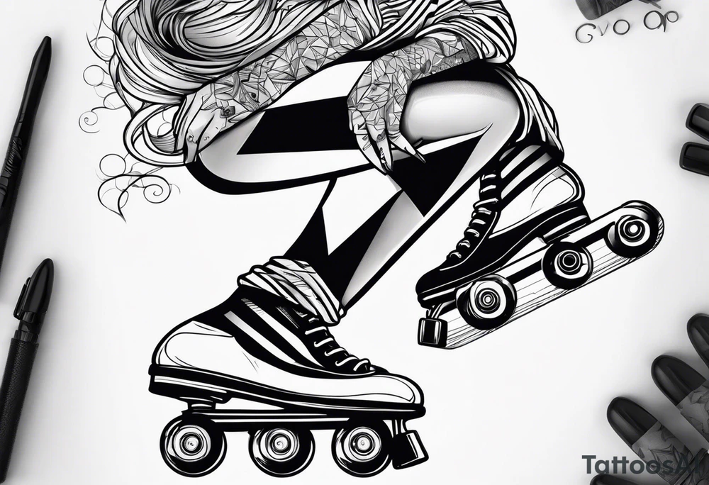 roller skater
s tattoo idea