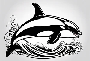 Orca tattoo idea