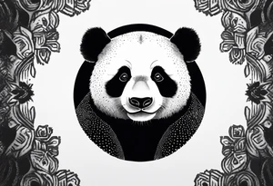 Panda. Anime tattoo idea