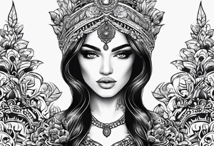 Girl name Diana Camilla. Mount tattoo idea