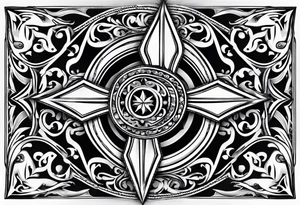 Maltese cross tattoo idea