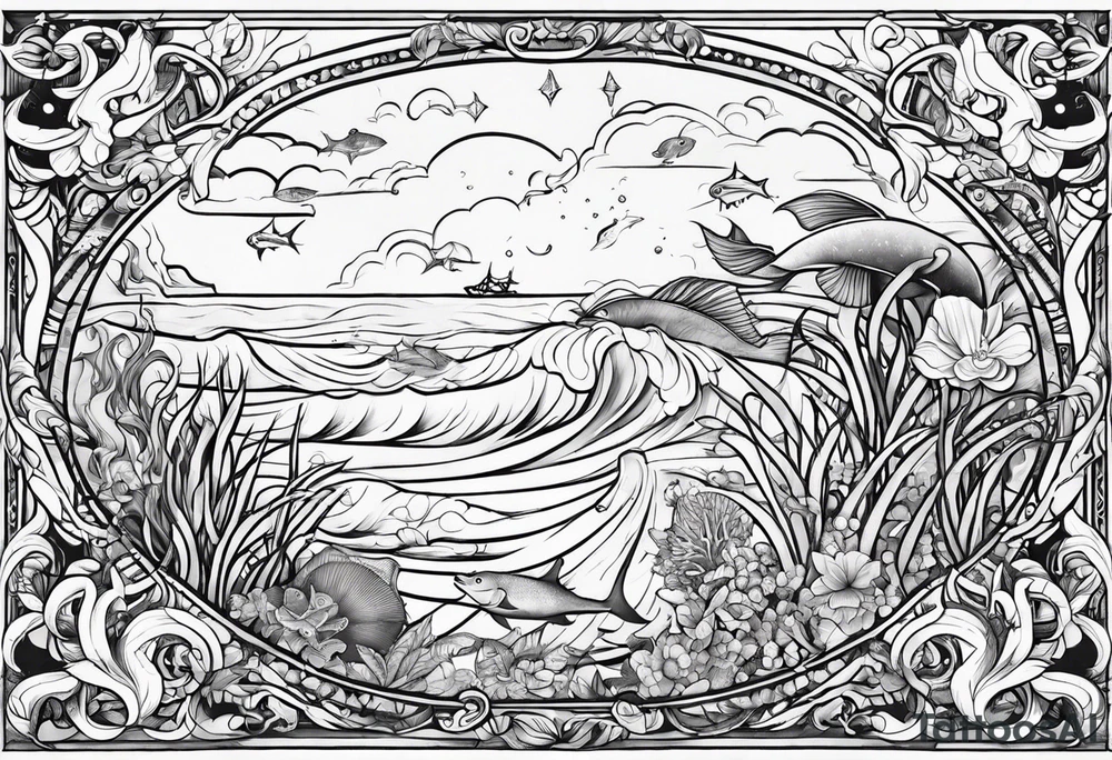 small sealife tattoo tattoo idea