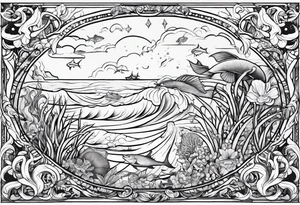 small sealife tattoo tattoo idea
