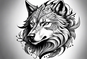 chimera wolf tattoo idea