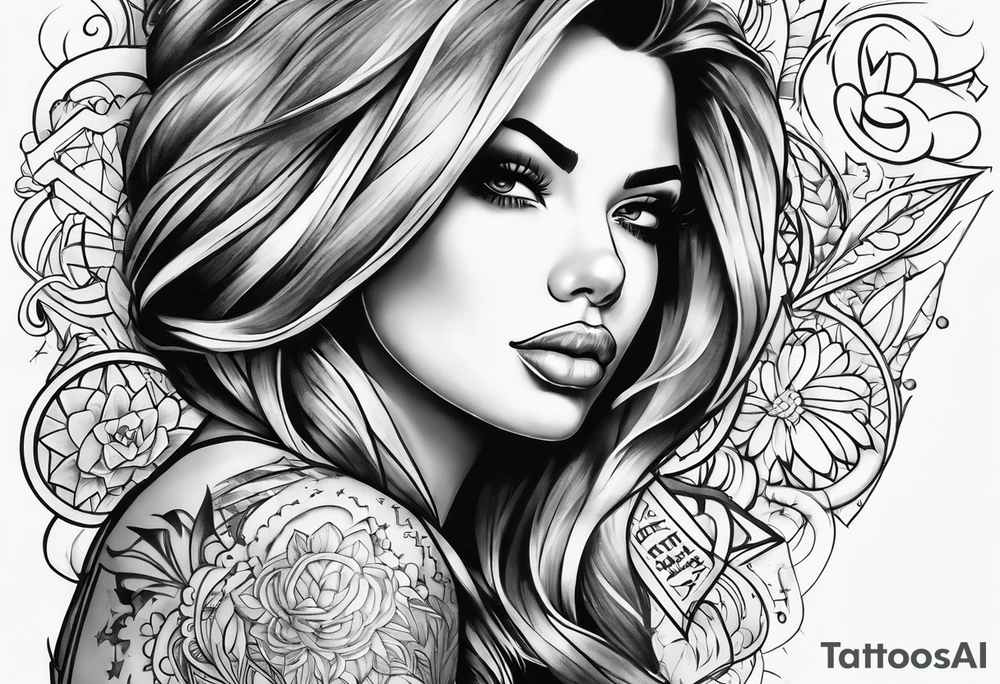 graffiti wording tattoo idea