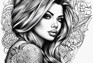 graffiti wording tattoo idea
