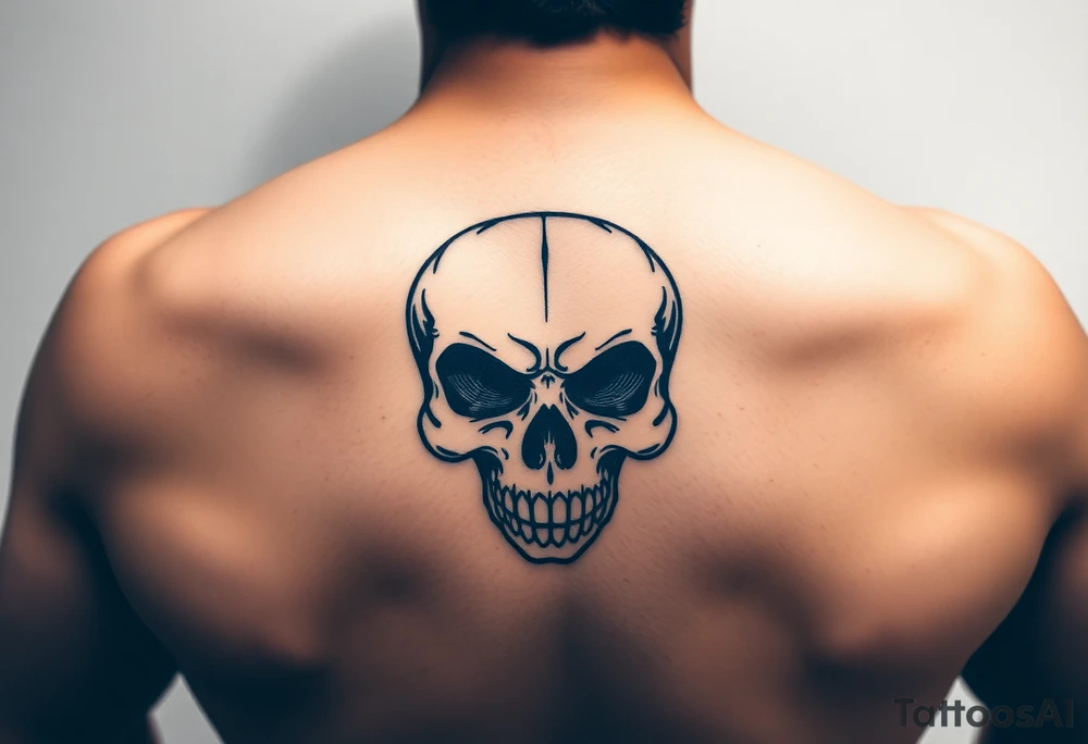Chicano style. Skull, motorcycle tattoo idea