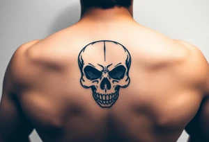Chicano style. Skull, motorcycle tattoo idea