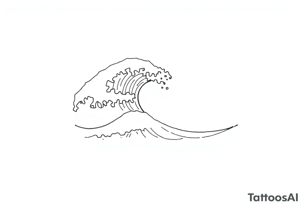 waves tattoo idea